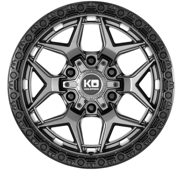 King Growler Wheels In Matte Titanium - Brixton 4x4 - Buy Online Now!